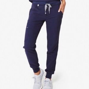Figs Zamora Jogger Scrub Pants Women’s Xsmall Navy Technical Collection Pockets